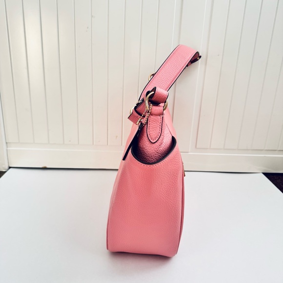 Coach Rori Shoulder Bag Large Bubblegum Pink Leather Purse - Picture 3 of 9